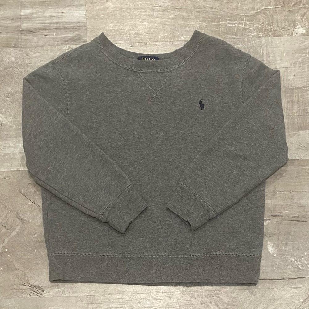 Kids Polo by Ralph Lauren Gray Sweatshirt Size 6